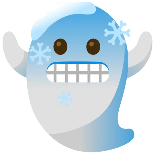 Стікер Telegram «Снежный ком» 👻