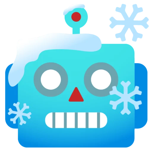 Telegram stiker «Снежный ком» 🤖