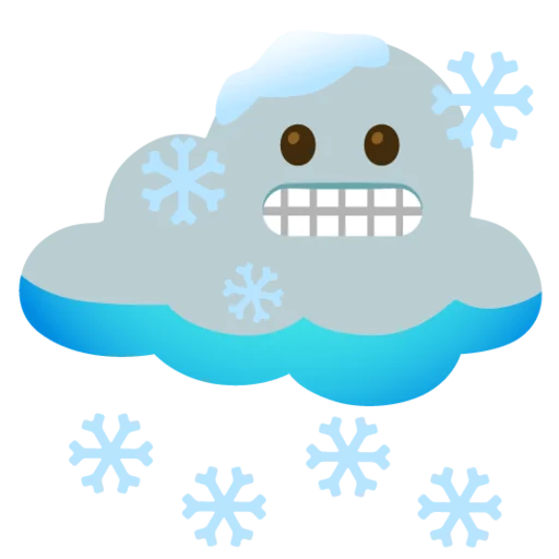 Снежный ком emoji ☁