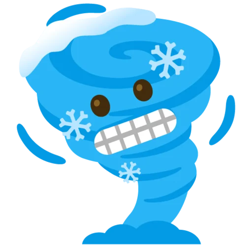 Telegram Sticker «Снежный ком» 🌪