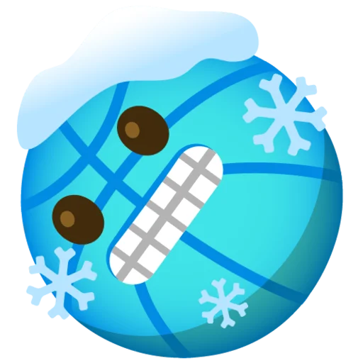 Telegram stiker «Снежный ком» 🏀