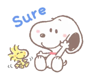 Snoopy animated stickers emoji 👌