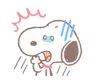 Емодзі Snoopy animated stickers 😱