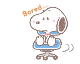 Емодзі Snoopy animated stickers 🪑