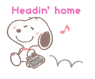 Емодзі Snoopy animated stickers 🏠