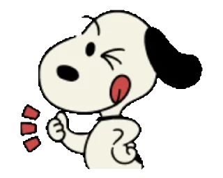 Стикер Snoopy animated stickers 👍
