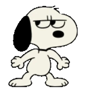 Стикер Snoopy animated stickers 😒