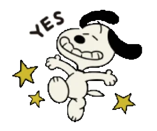 Snoopy animated stickers stiker 🥳