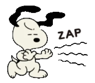 Snoopy animated stickers sticker ⚡️