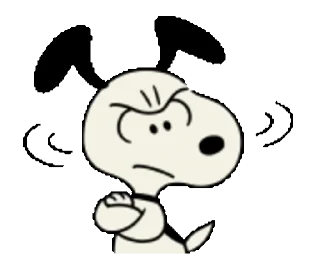 Стикер Snoopy animated stickers 😠