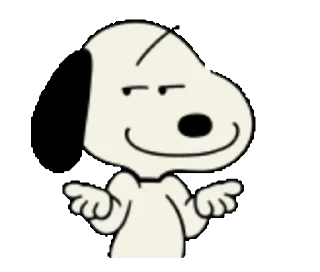 Стікер Snoopy animated stickers 😏