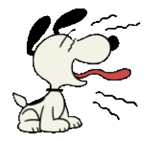 Стикер Snoopy animated stickers 😝
