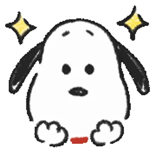 Snoopy Drawn☆ stiker ⭐