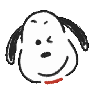 Snoopy Drawn☆ stiker 🤗