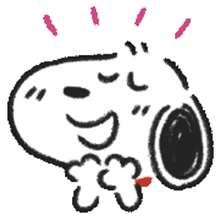 Snoopy Drawn☆ stiker 🥹