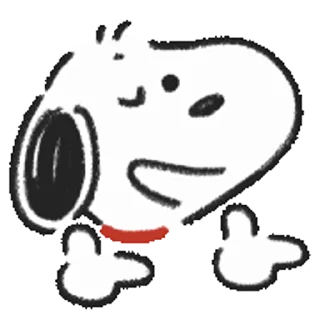 Snoopy Drawn☆ stiker 👉