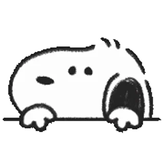 Snoopy Drawn☆ stiker 😶