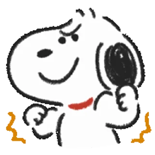 Стикер Snoopy Drawn☆ 💪