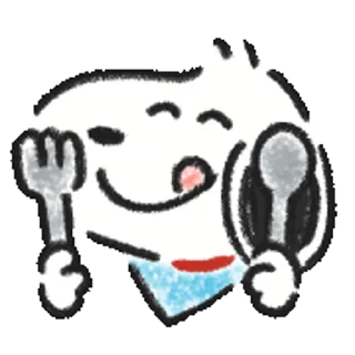 Стикер Snoopy Drawn☆ 🍴