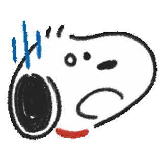 Эмодзи Snoopy Drawn☆ 😮