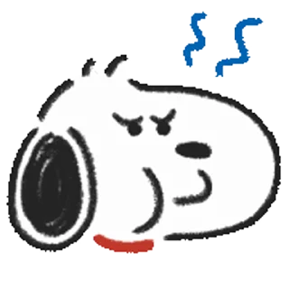 Стикер Snoopy Drawn☆ 😤