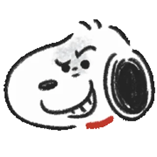 Snoopy Drawn☆ stiker 😈