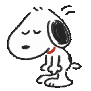 Стикер Snoopy Drawn☆ 🙁