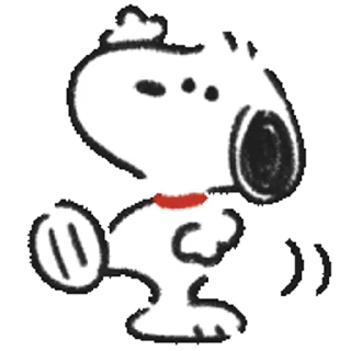 Snoopy Drawn☆ stiker 🕺