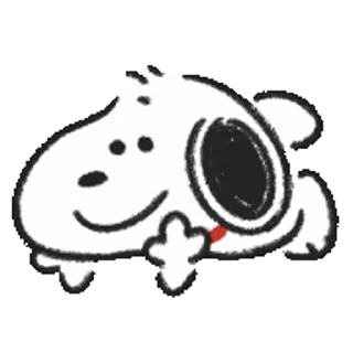 Snoopy Drawn☆ stiker 🙃
