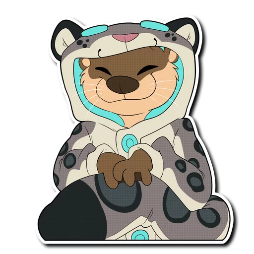 Snow Leopard (round 2!) emoji 😊