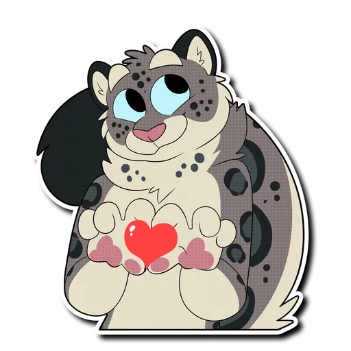 Snow Leopard (round 2!) emoji ❤️
