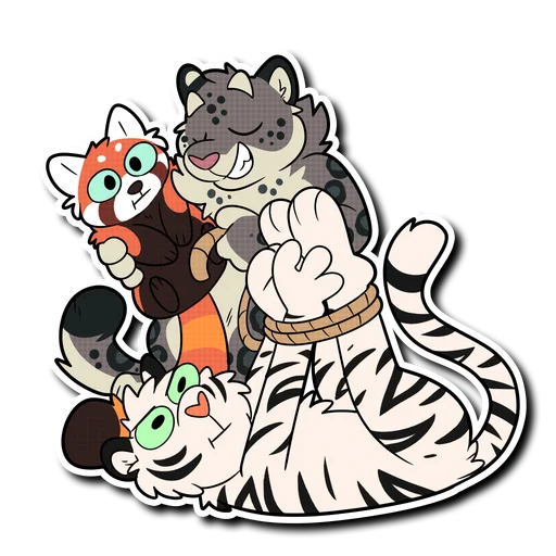 Snow Leopard (round 2!) sticker ⛓