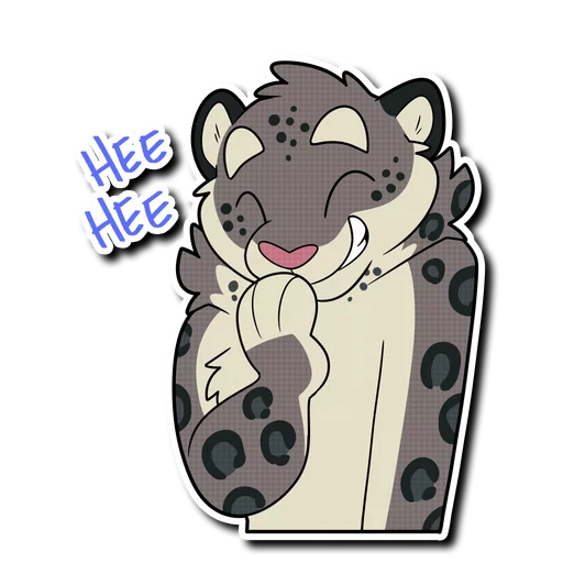 Snow Leopard (round 2!) sticker 😂