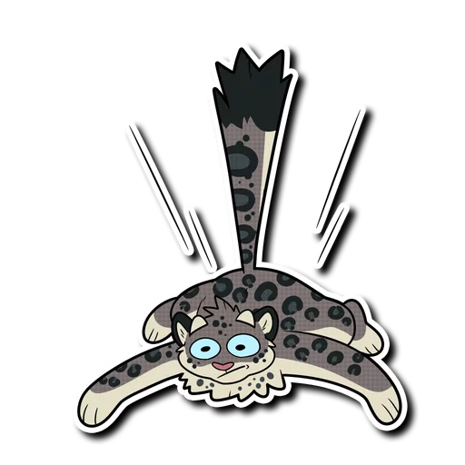 Snow Leopard (round 2!) sticker 😱