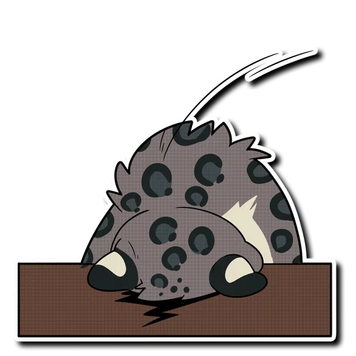 Snow Leopard (round 2!) sticker 😩