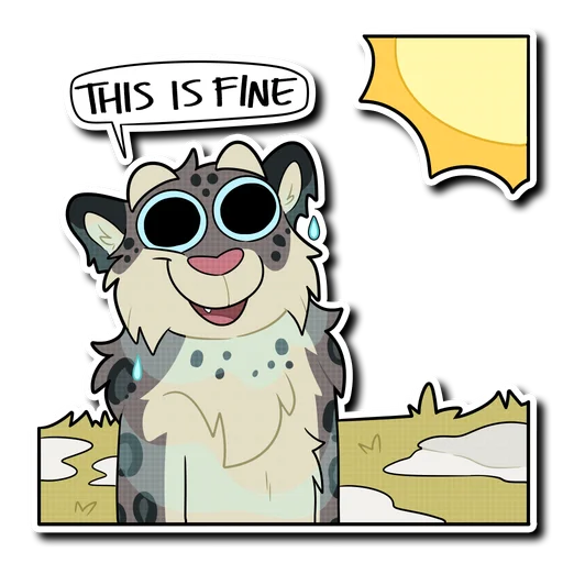 Snow Leopard (round 2!) emoji ☀️