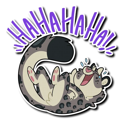 Snow Leopard (round 2!) emoji 😂