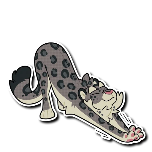 Snow Leopard (round 2!) stiker ☺️