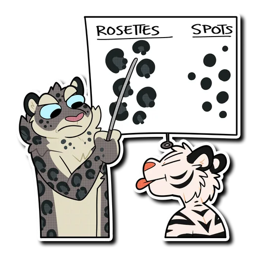 Snow Leopard (round 2!) sticker 😝