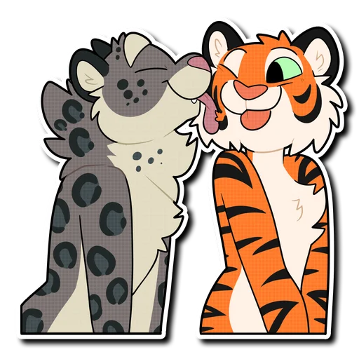 Snow Leopard (round 2!) sticker 👅