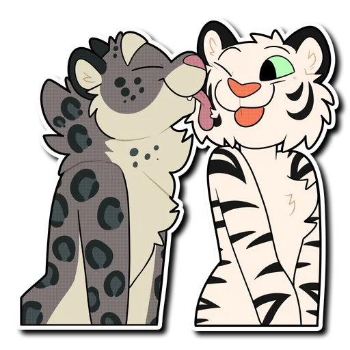 Snow Leopard (round 2!) stiker 👅