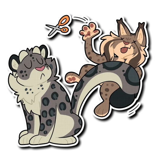 Snow Leopard (round 2!) sticker ❌