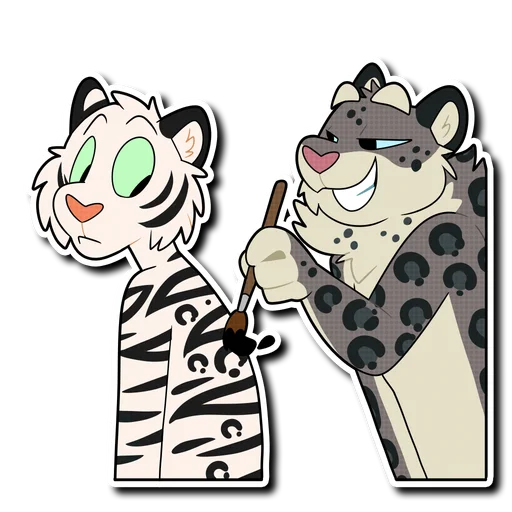 Snow Leopard (round 2!) sticker 🎨