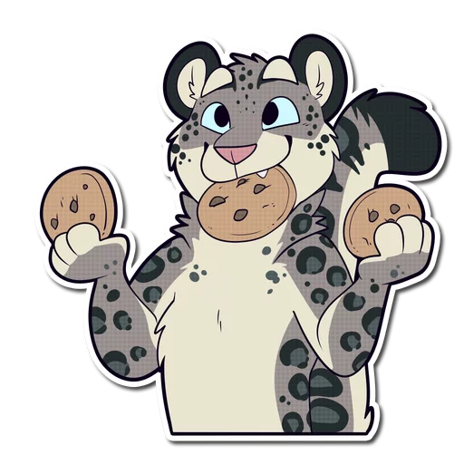 Snow Leopard stiker 🍪