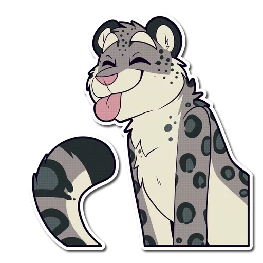 Snow Leopard sticker 😝