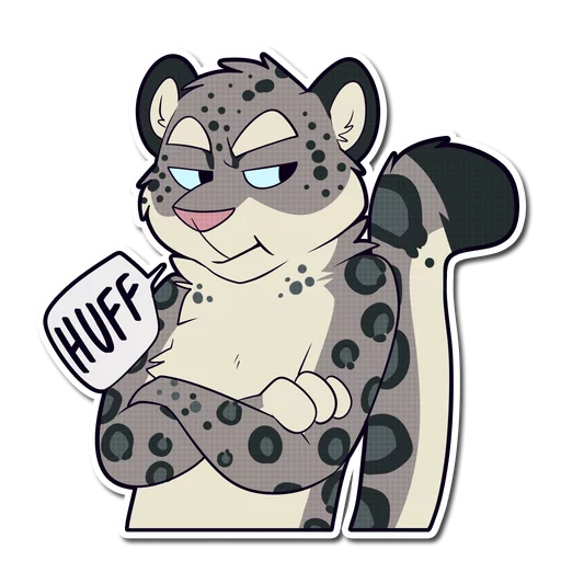 Snow Leopard sticker 😒