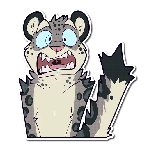 Snow Leopard sticker 😱