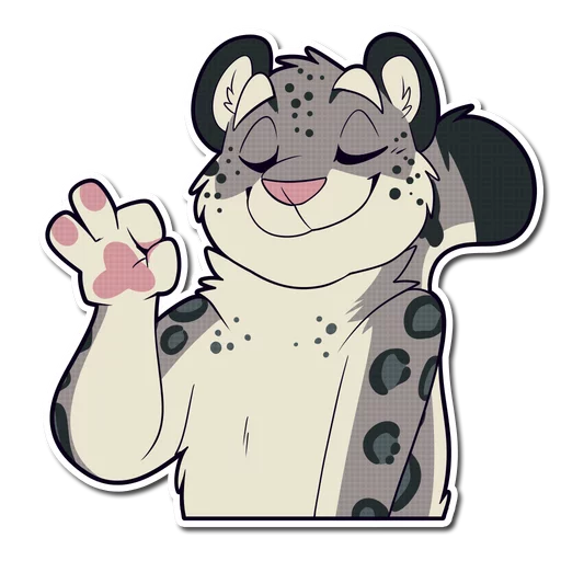 Snow Leopard sticker 👌