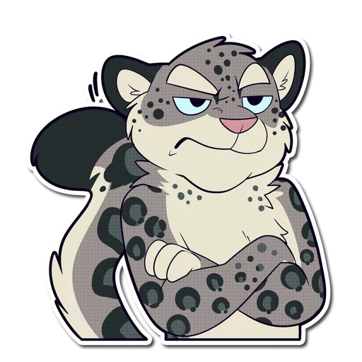 Telegram stiker «Snow Leopard» 😠