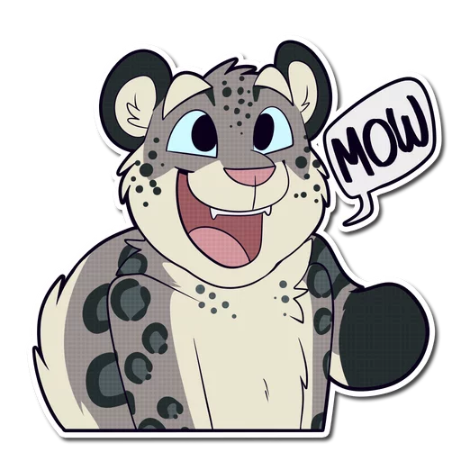 Snow Leopard stiker 😺